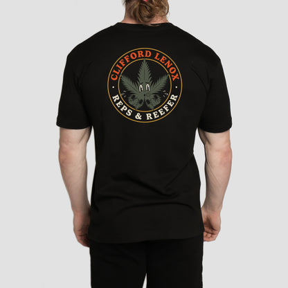 Reps & Reefer Tee // Black