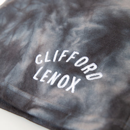 Tear Drop Short // Black Smoke Tie Dye