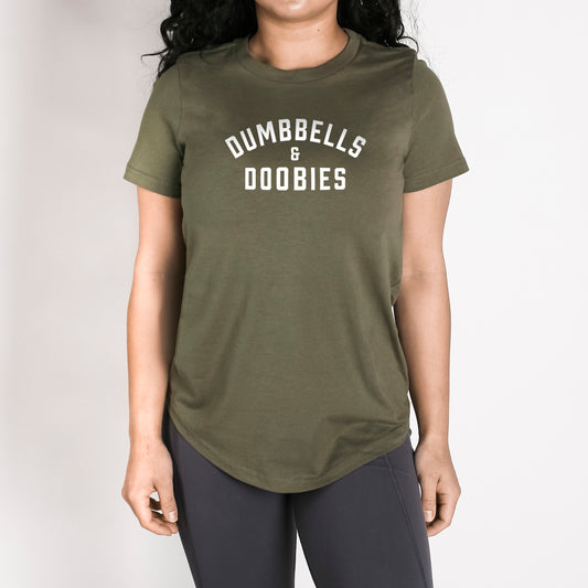 Dumbbells & Doobies Women's Tee // Herb