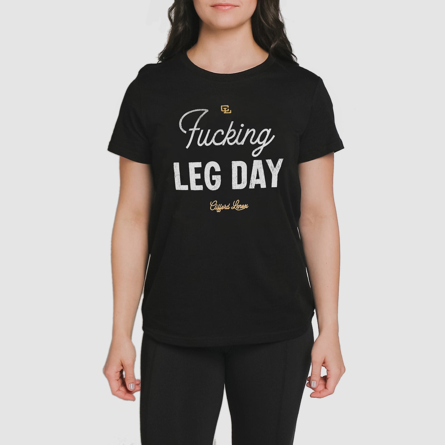 Fucking Leg Day Women's Tee // Black