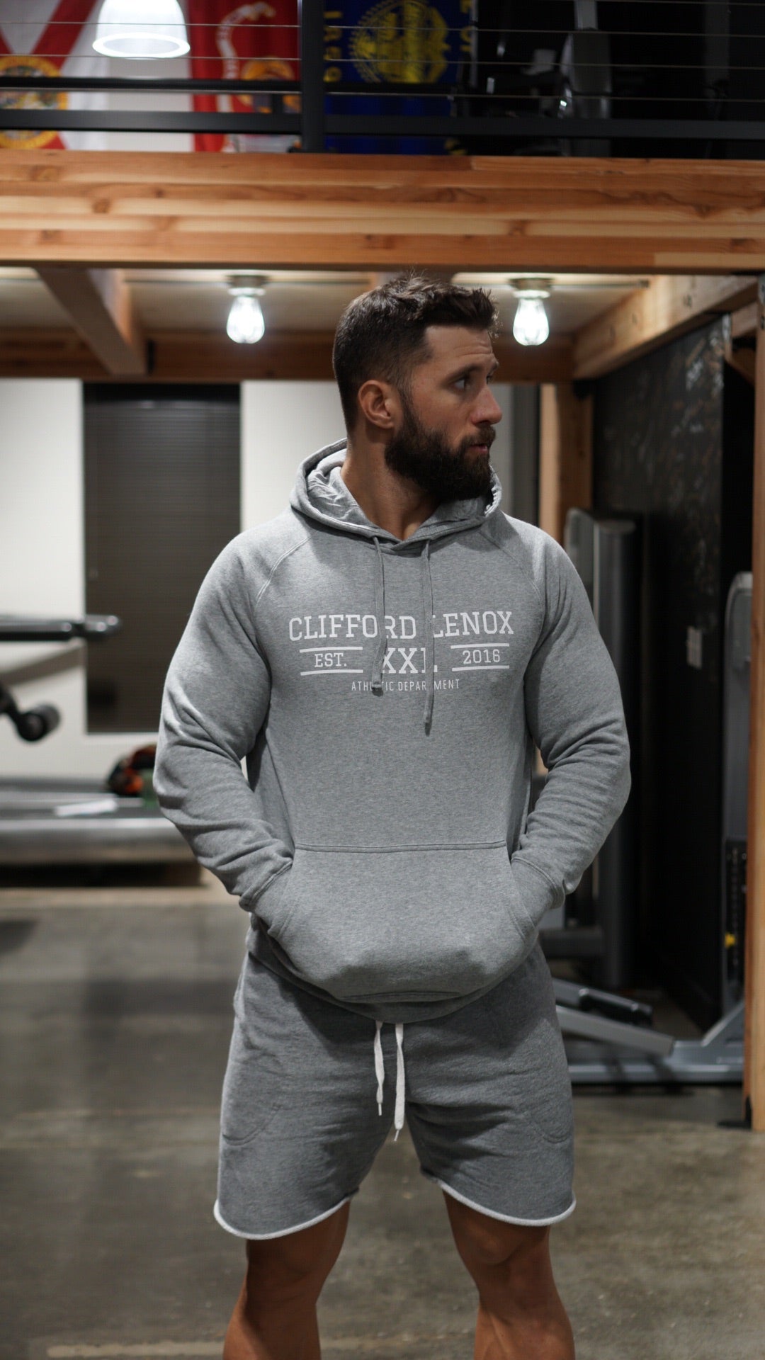 XXL Raglan Hoodie - Grey